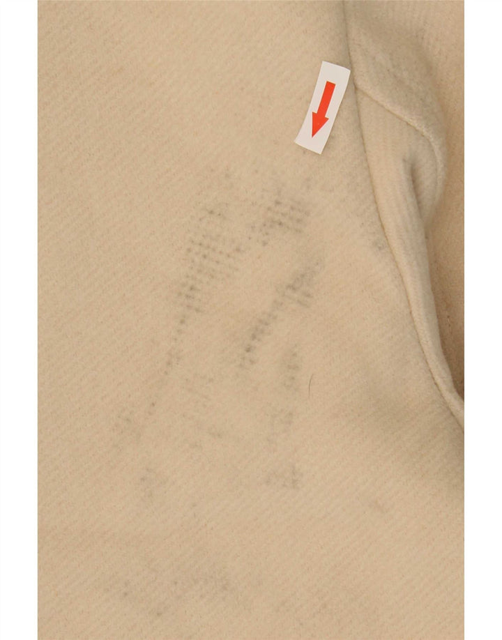 Zara Damen Übergroßer Mantel UK 16 Large Beige Polyester