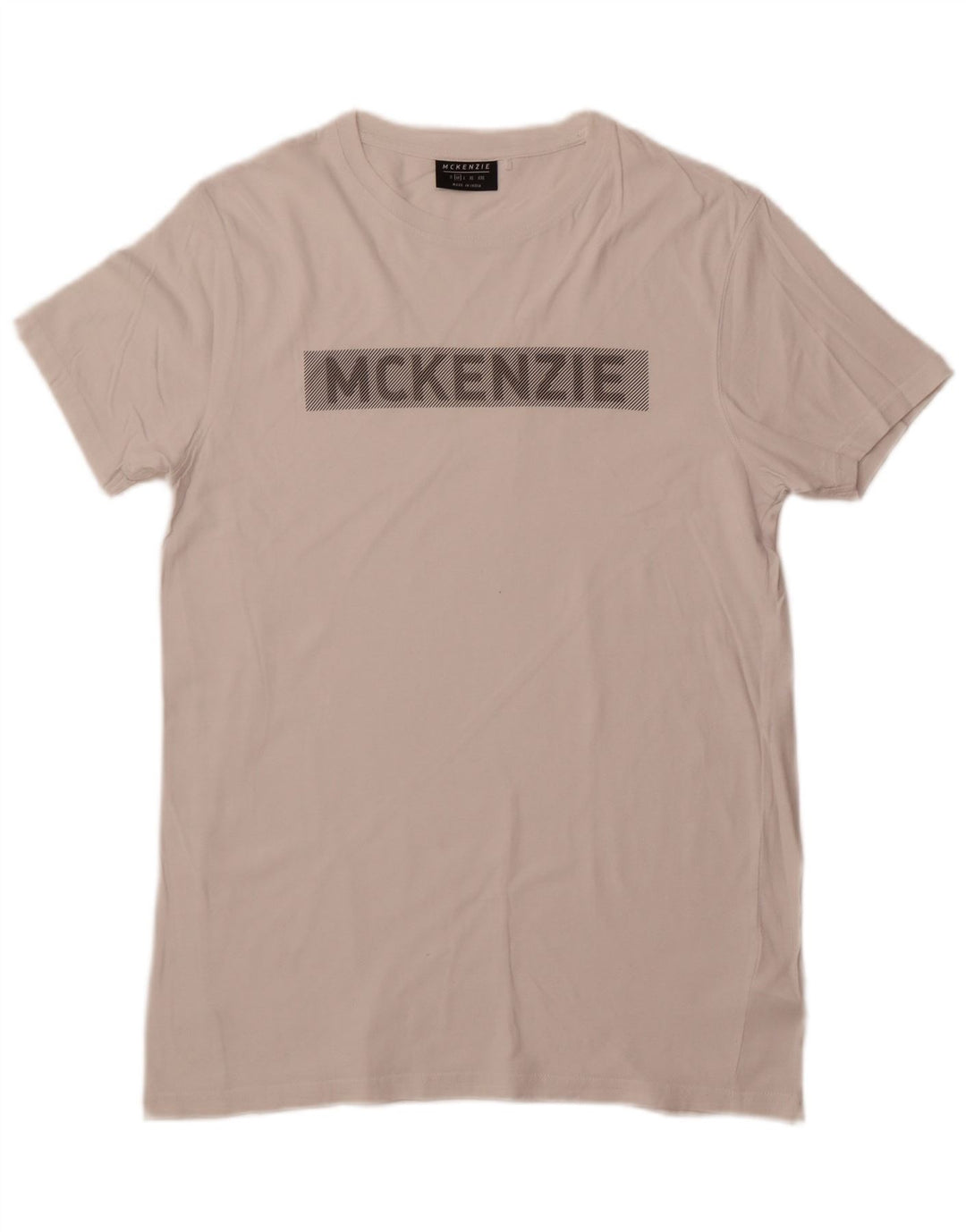 MCKENZIE Herren-T-Shirt mit Grafik, mittelweiße Baumwolle
