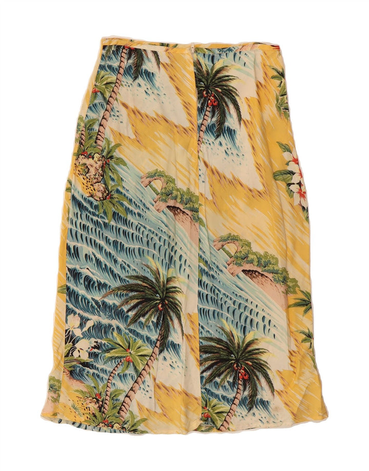 WANTED Womens A-Line Skirt W26 Small Yellow Floral Vintage Wanted and Second-Hand Wanted from Messina Hembry 