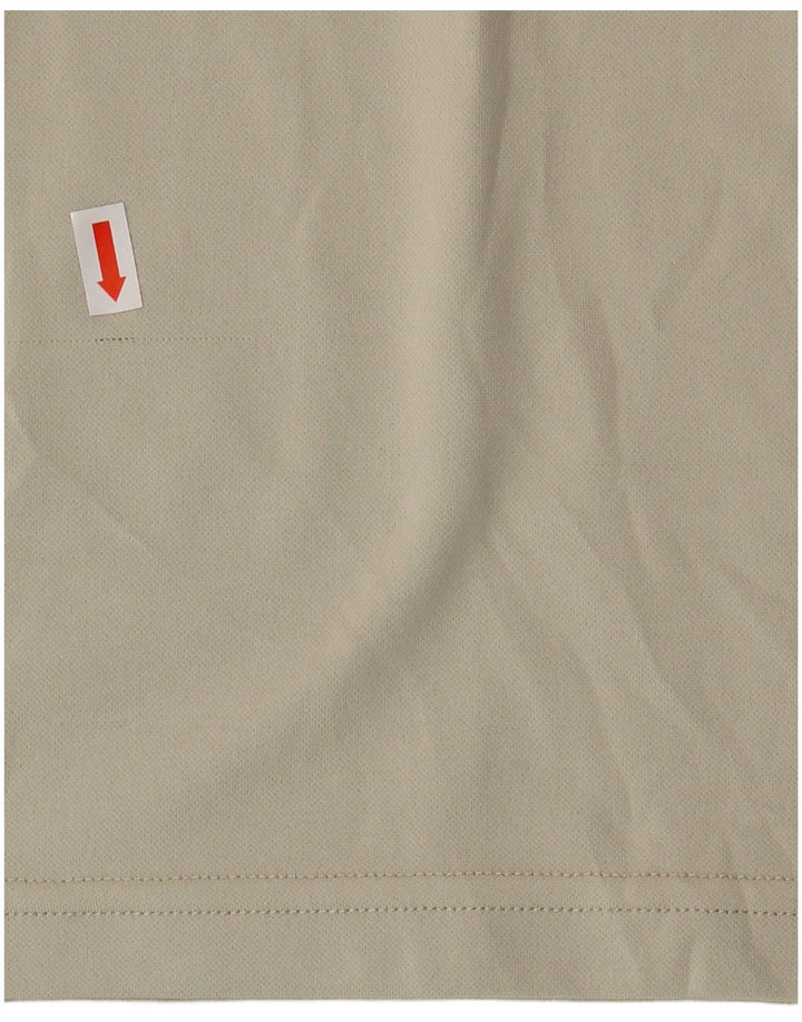 ASICS Mens T-Shirt Top Medium Beige Polyester