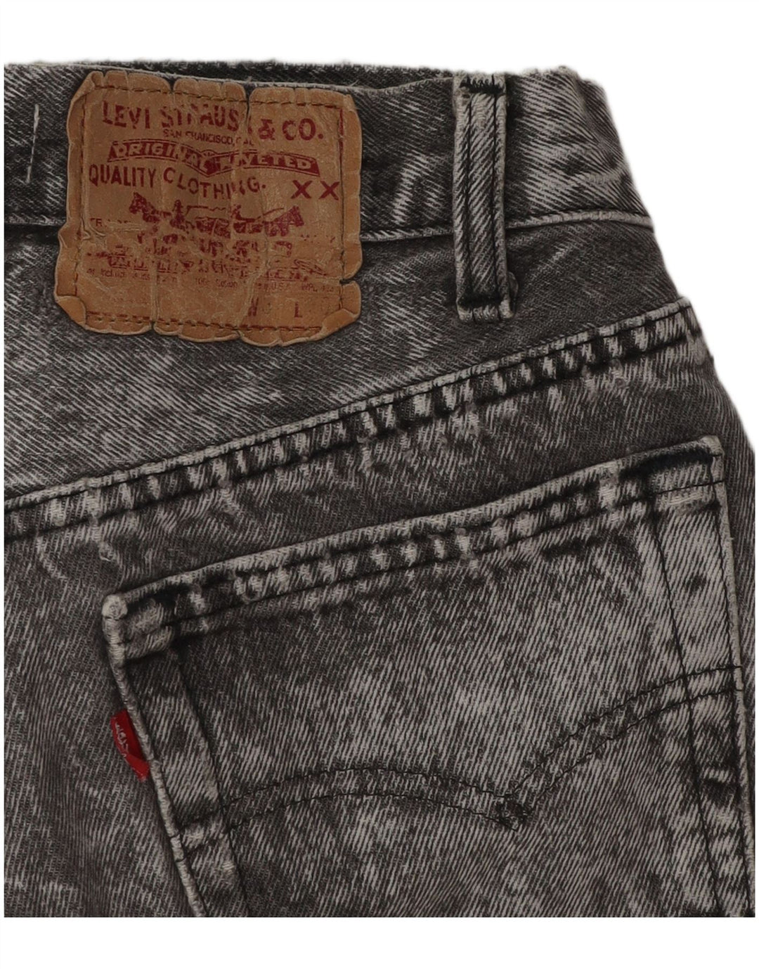 Levi's Damen Jeansshorts W28 Mittelgrau
