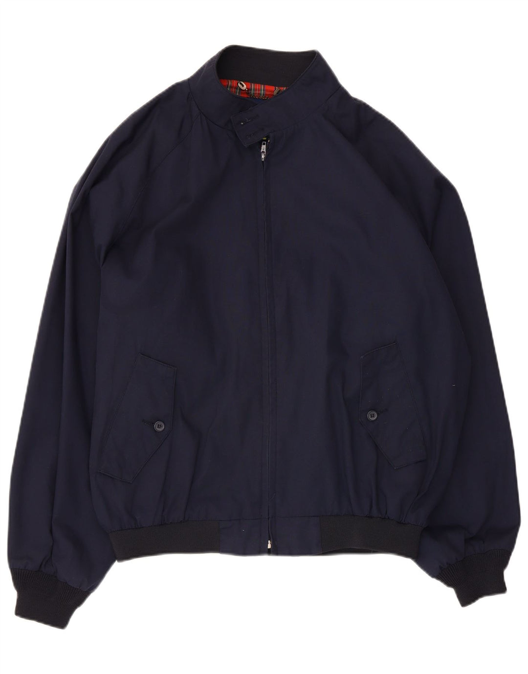Vintage Herren Bomberjacke UK 42 XL Marineblau Polyester