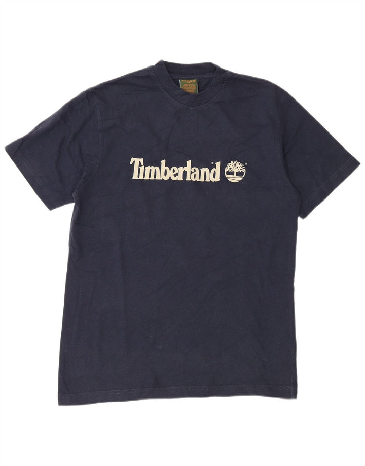 Timberland Herren-T-Shirt mit Grafik, Größe S, Marineblau, Baumwolle