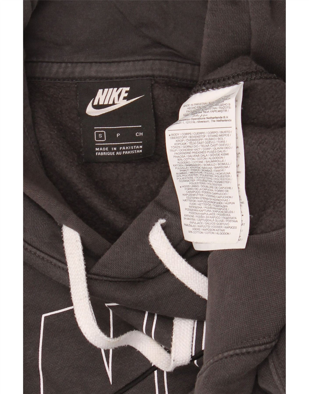 Nike Herren-Sweatshirt mit Grafik, Größe S, Grau