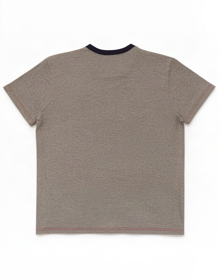 Fila Herren-T-Shirt-Oberteil, groß, grau gesprenkelte Baumwolle