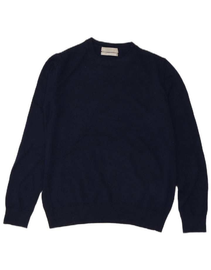 Marks & Spencer Damen-Pullover mit Rundhalsausschnitt, Gr. 10, Marineblau