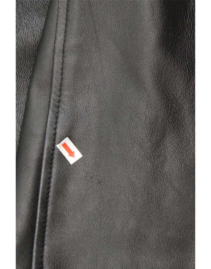 B4 Mens Leather Jacket UK 44 2XL Black Leather Vintage B4 and Second-Hand B4 from Messina Hembry 