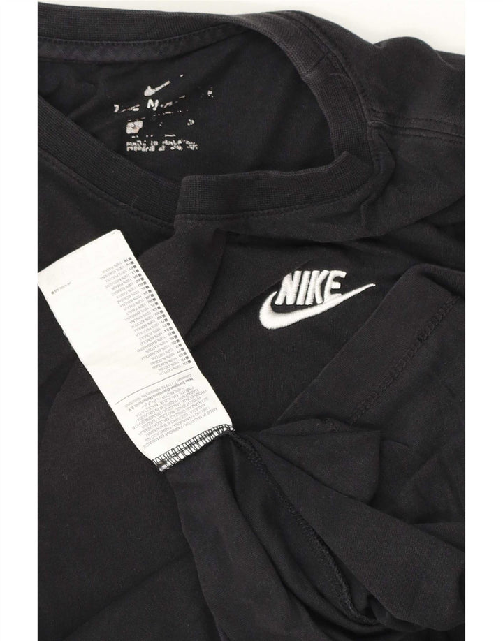 Nike Herren T-Shirt Top Small Schwarz Baumwolle
