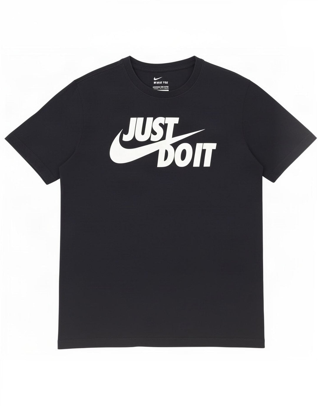 Nike Herren-T-Shirt mit Grafik, mittelgroß, schwarze Baumwolle