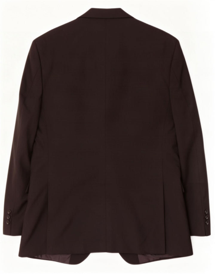 Marks & Spencer Herren-Blazer mit 2 Knöpfen, UK 40, Mittelschwarz, Polyester