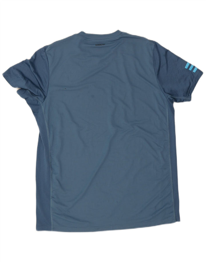 Adidas Herren Aeroready T-Shirt Top Large Blau Polyester