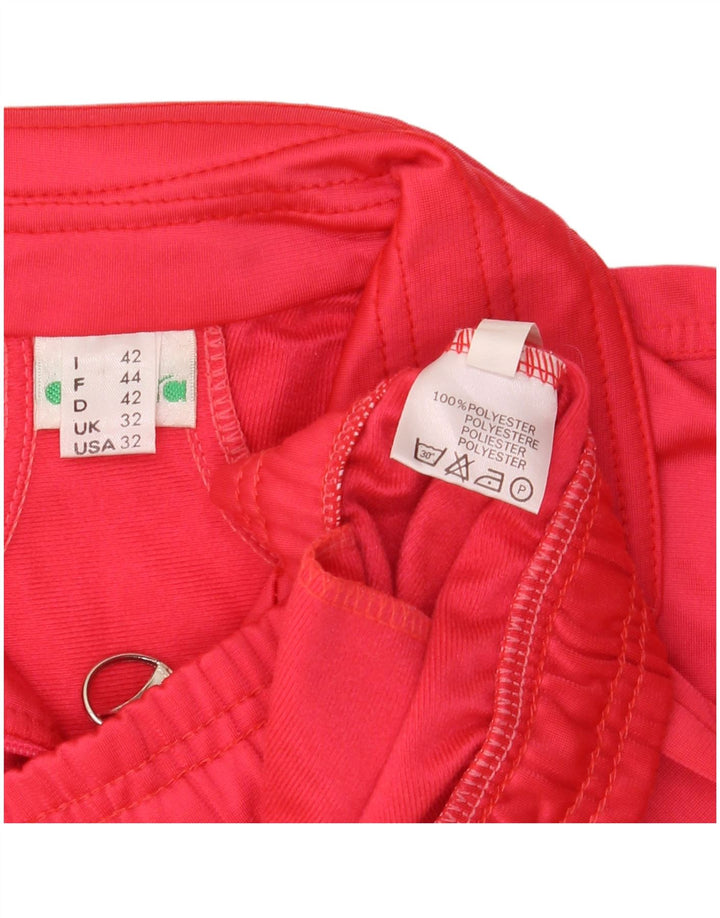 DIADORA Damen-Trainingsanzug-Top-Jacke IT 42 Mittelrotes Polyester