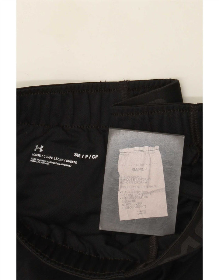Under Armour Damen Graphic Sport Shorts UK 10 Small Schwarz Polyester