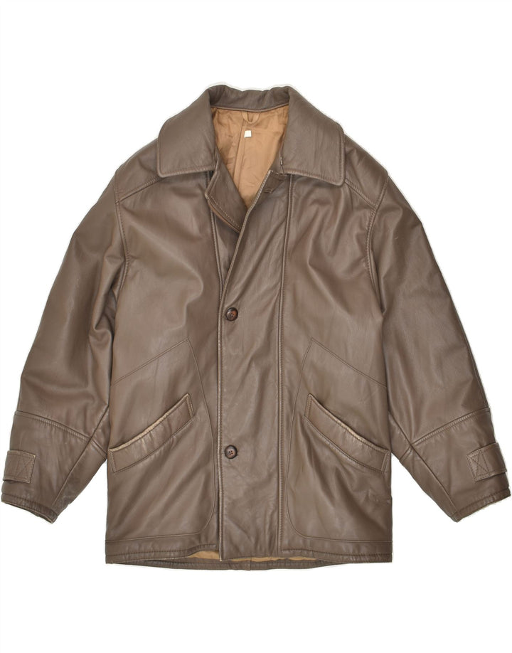 CONBIPEL Herren Lederjacke IT 46 Kleines braunes Leder