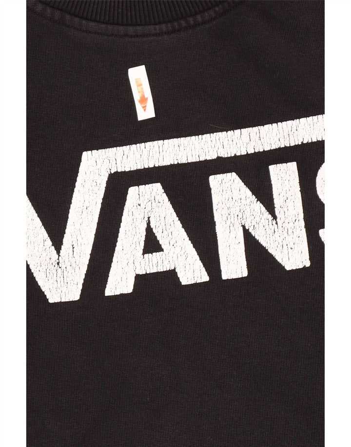 Vans Damen Grafik-Sweatshirt-Pullover, Größe S, Schwarz, Baumwolle
