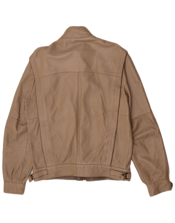 Vintage Herren Lederjacke IT 48 Mittelbraunes Leder