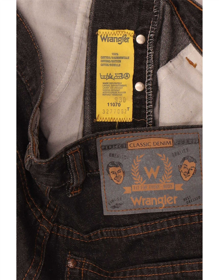Wrangler Herren Straight Jeans W32 L29 Schwarze Baumwolle