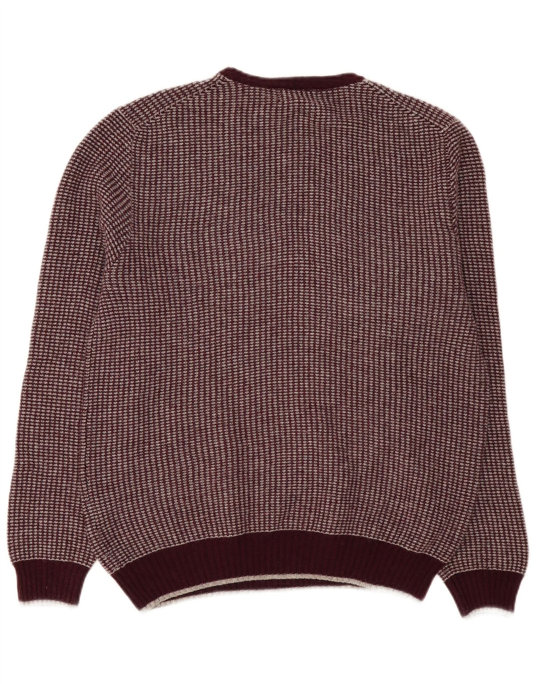 Marks & Spencer Herren-Pullover mit Rundhalsausschnitt, mittlerer burgunderroter Wolle