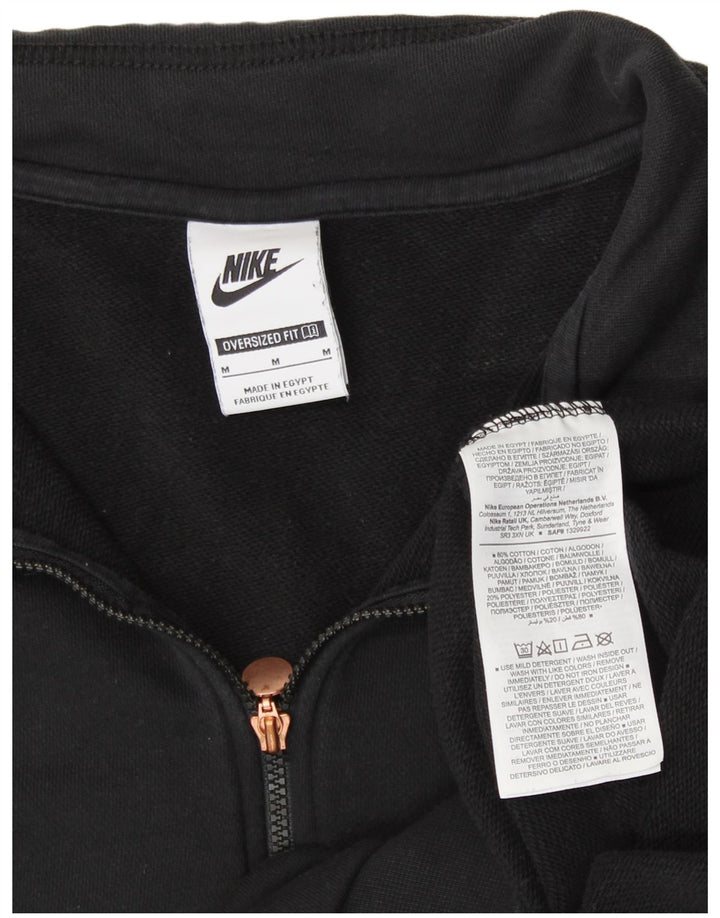 NIKE Damen-Sweatshirt mit übergroßem Grafikmotiv, Gr. 14, mittelschwarz