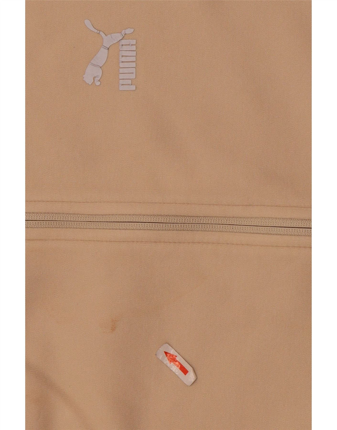 Puma Herren-Kapuzenpullover mit Reißverschluss, mittelbeige Baumwolle