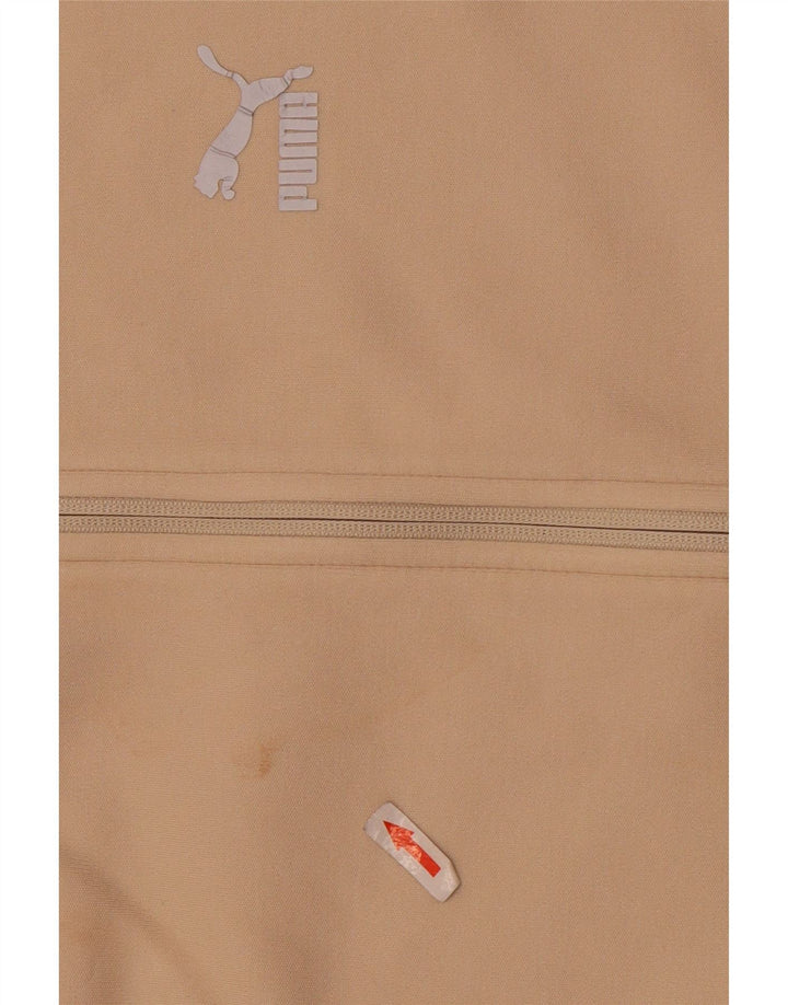 Puma Herren-Kapuzenpullover mit Reißverschluss, mittelbeige Baumwolle