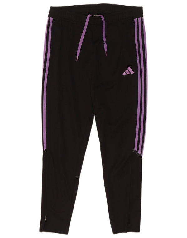 Adidas Damen-Trainingshose UK 12/14 Mittelschwarzes Polyester
