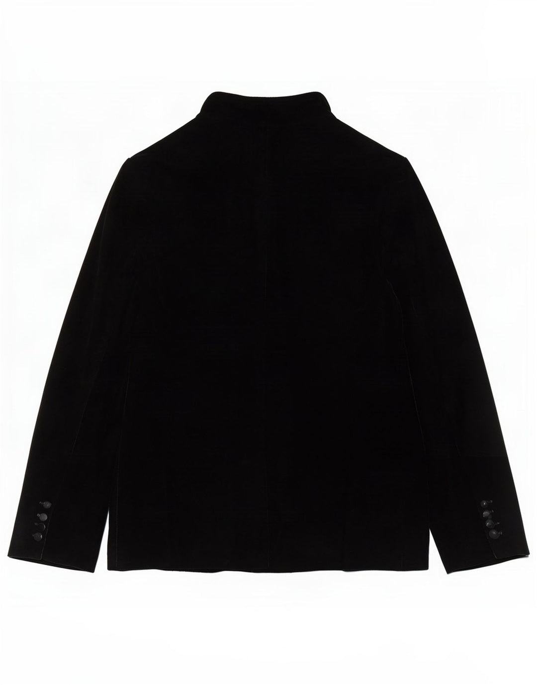 Zara Womens Open Velvet Blazer Jacke UK 10 Small Schwarz Polyester