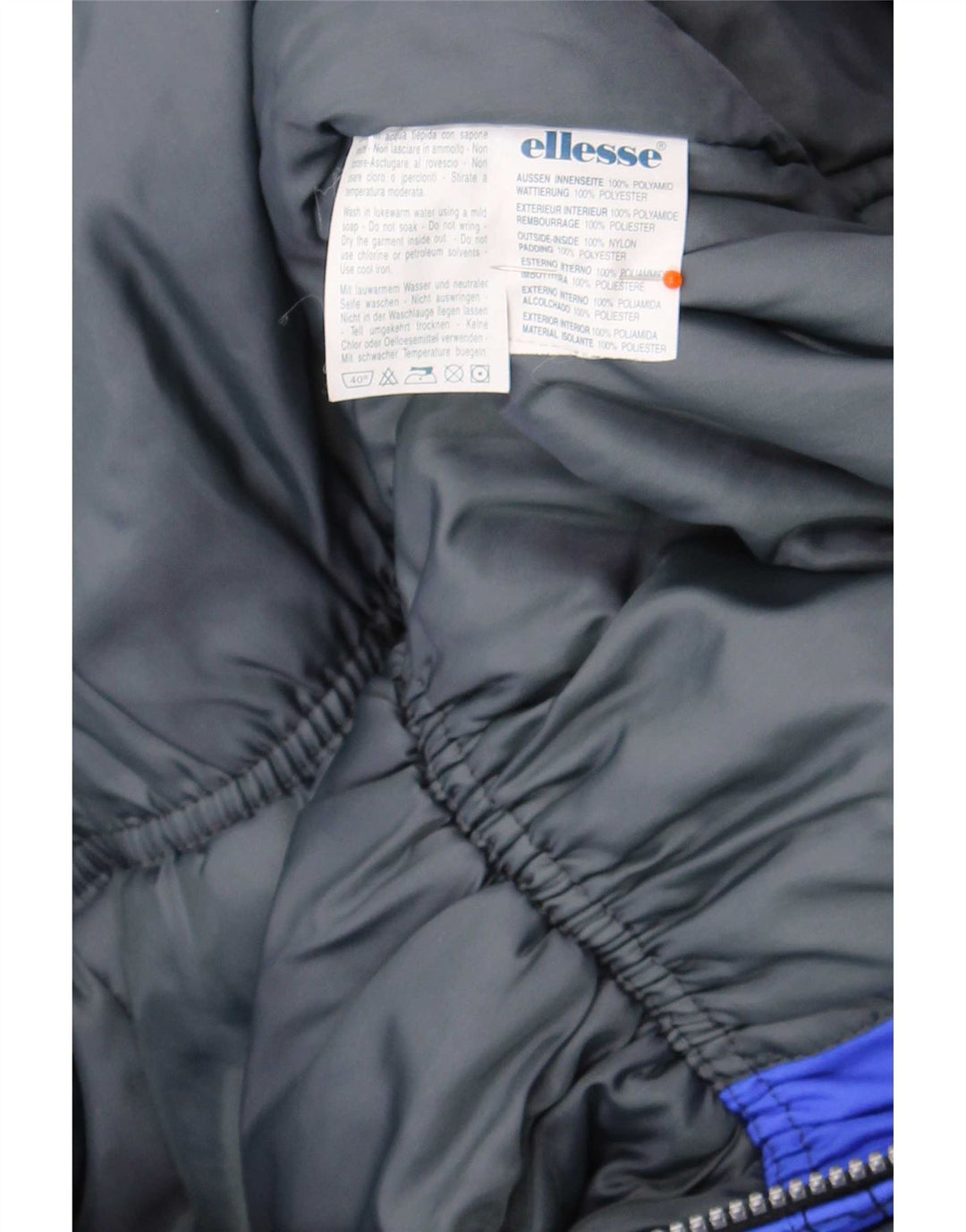Ellesse Herren-Skioverall IT 54 XL Blaues Colourblock-Polyamid
