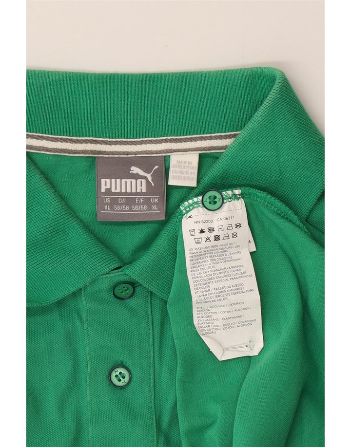 PUMA Herren Poloshirt XL Grüne Baumwolle