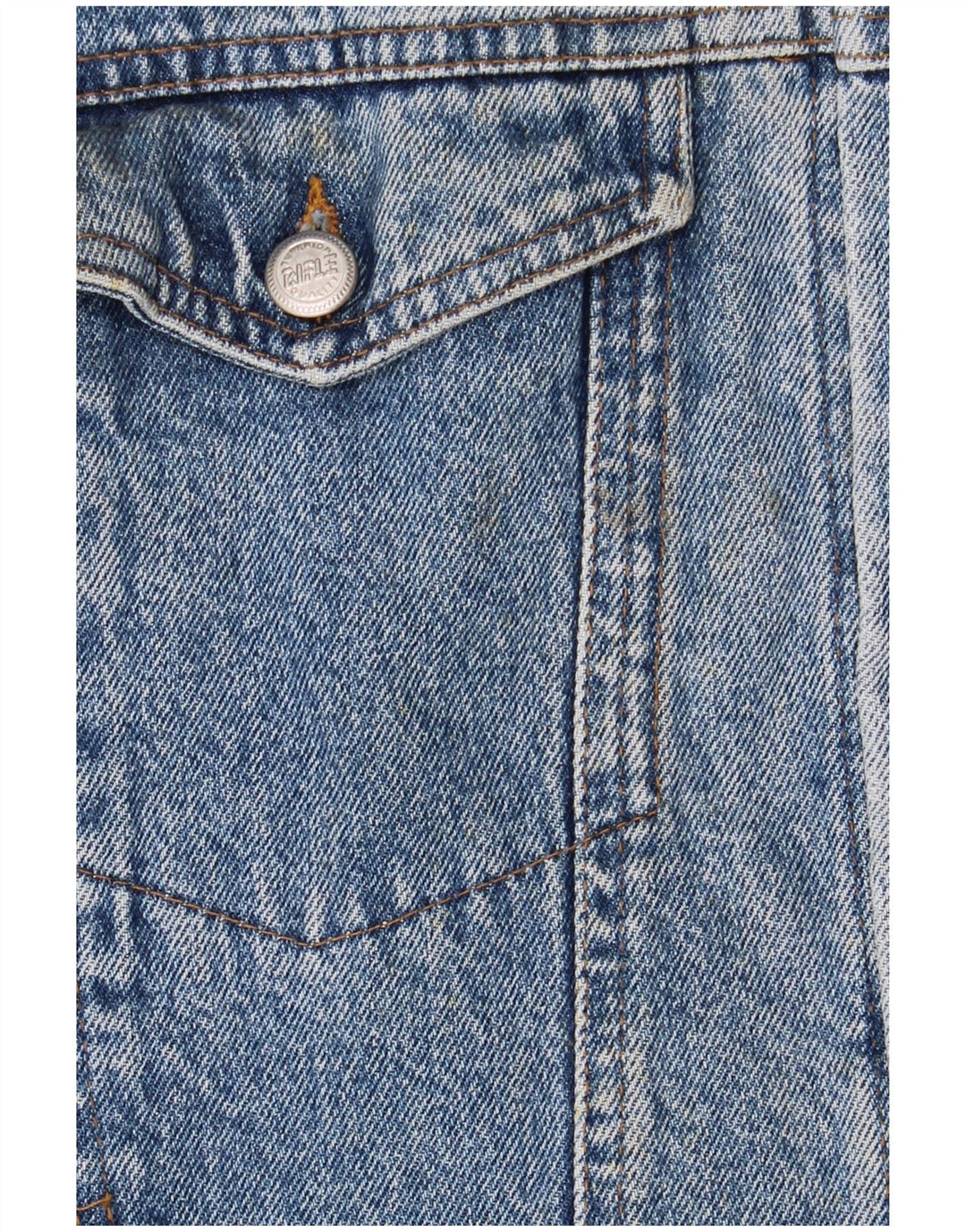 Rifle Herren-Jeansjacke mit Grafik, UK 44, 2XL, Blau, Retro