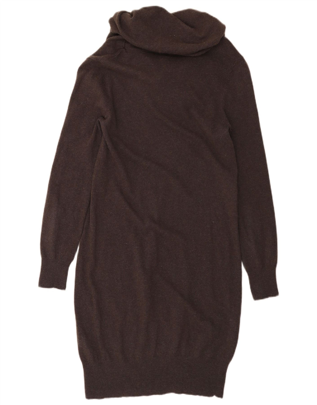 Jigsaw Damen Pulloverkleid UK 12 Mittelbraune Wolle