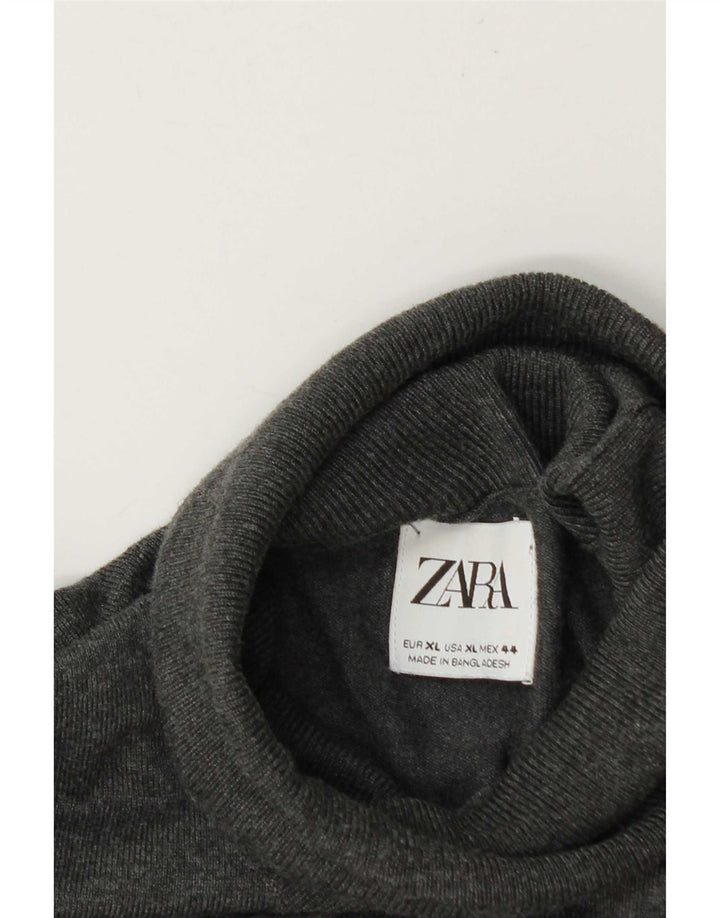 Zara Herren Rollkragenpullover XL Grau