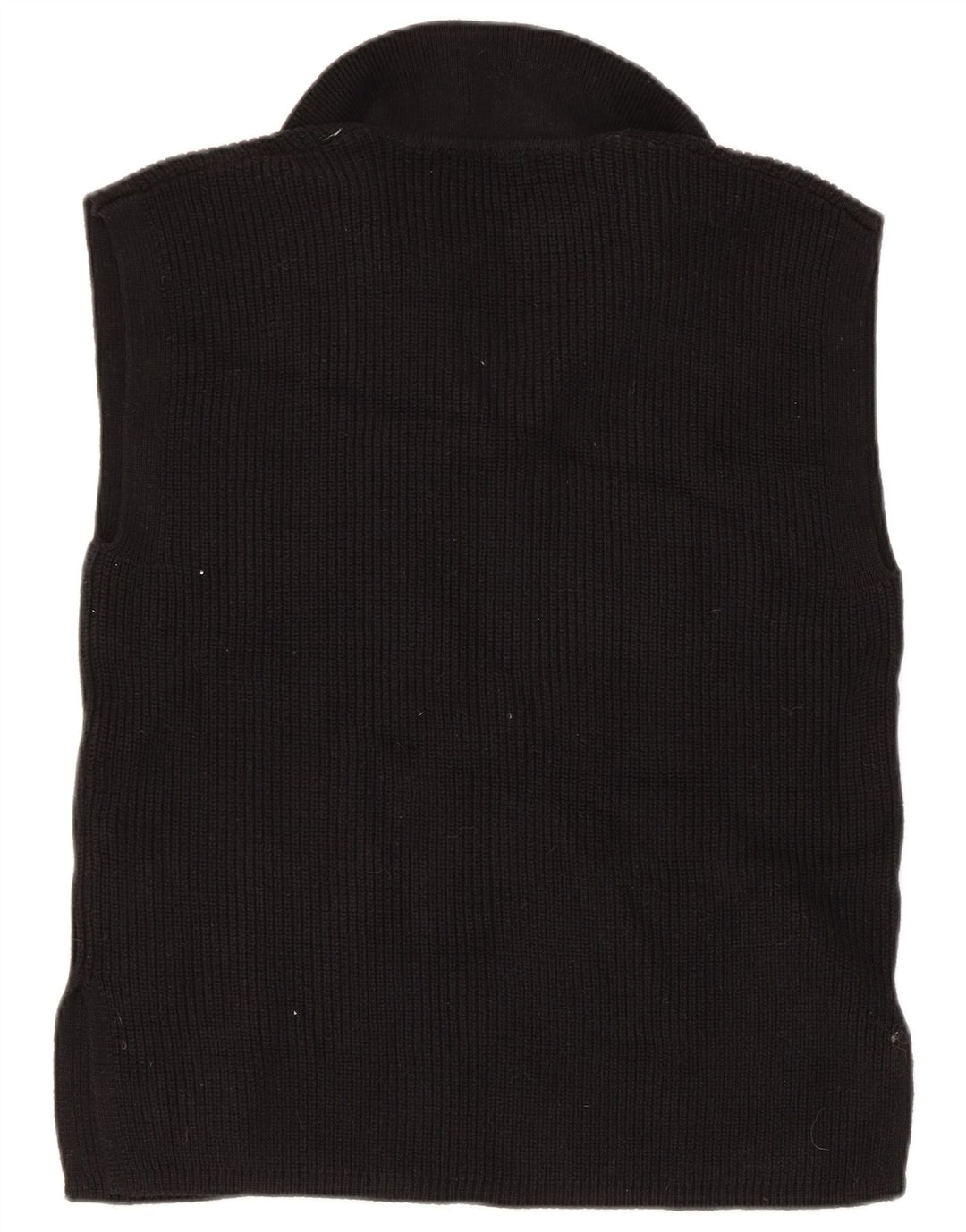 Marks & Spencer Damen Weste Tank Top UK 14 Medium Schwarz Baumwolle