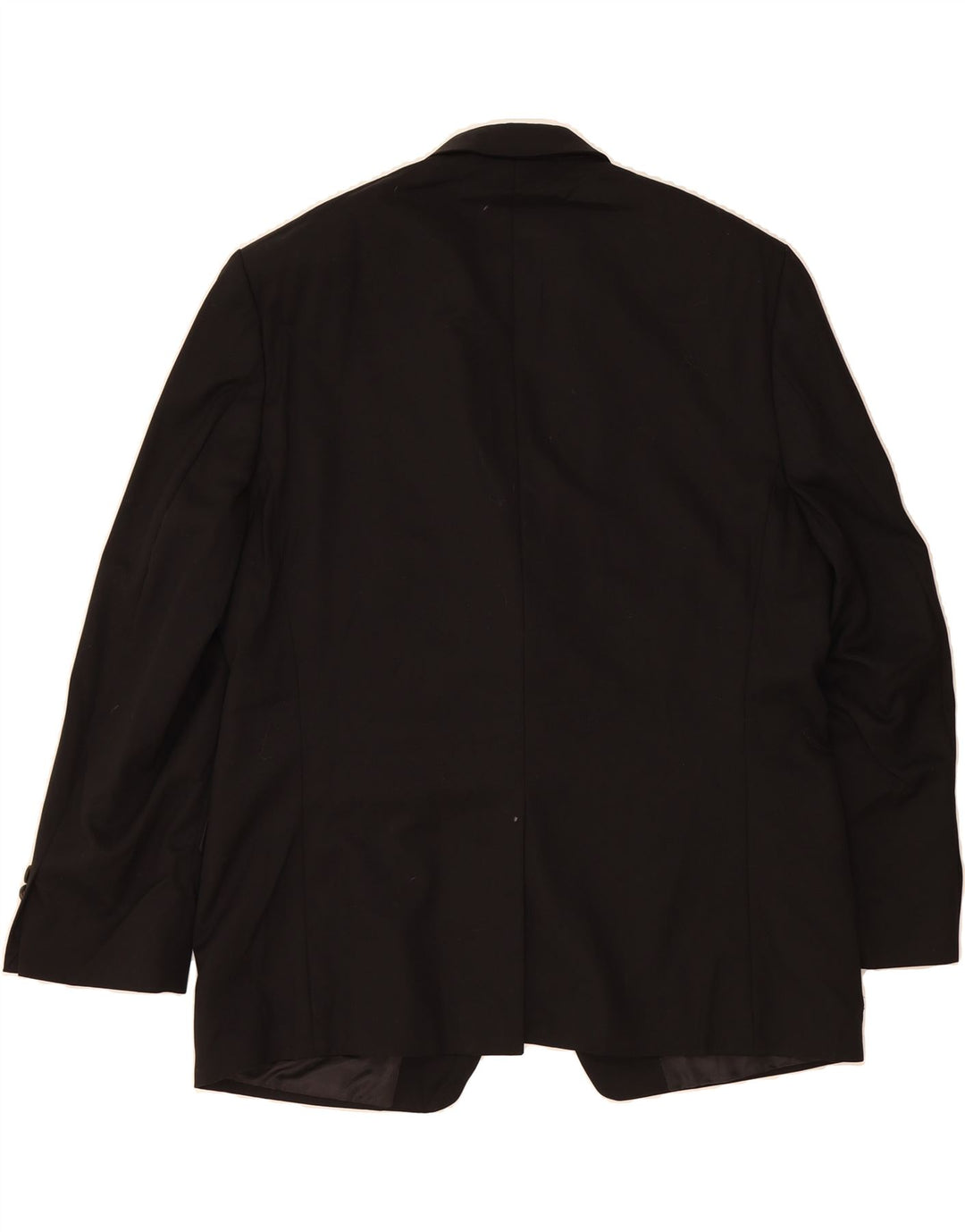 CHAPS Mens 2 Button 3/4 Sleeve Blazer Jacket UK 44 2XL Black Wool Vintage Chaps and Second-Hand Chaps from Messina Hembry 