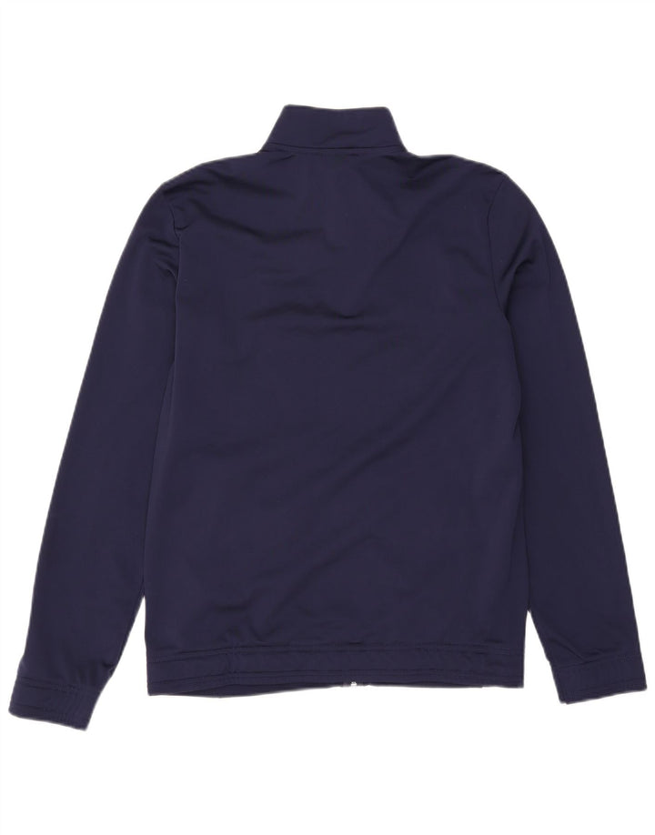 Puma Jungen-Trainingsanzug-Top-Jacke, 15–16 Jahre, marineblaues Farbblock-Polyester