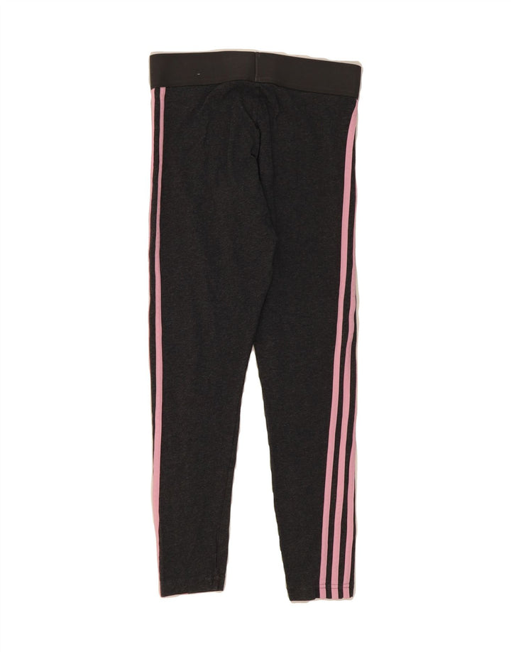 ADIDAS Womens Leggings UK 8/10 Small Grey Cotton Vintage Adidas and Second-Hand Adidas from Messina Hembry 