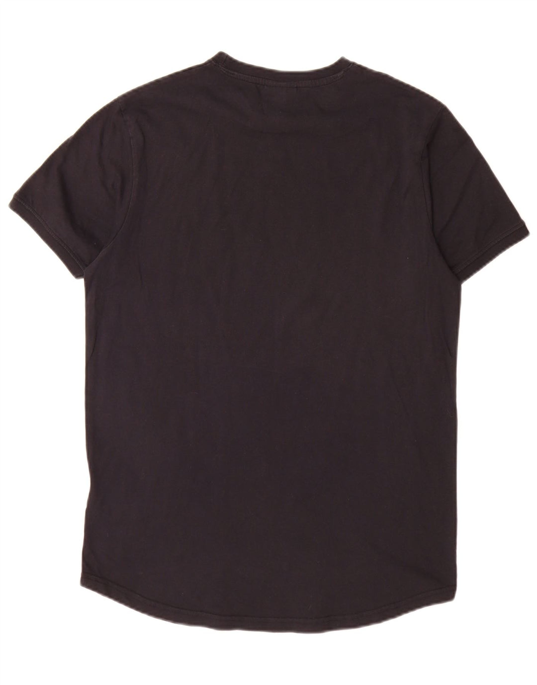 Ellesse Herren-Grafik-T-Shirt-Oberteil aus mittelschwarzer Baumwolle