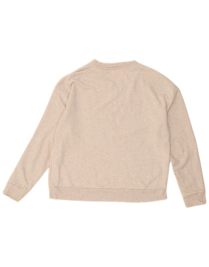 Marks & Spencer Damen Sweatshirt Pullover UK 16 Large Off White Floral