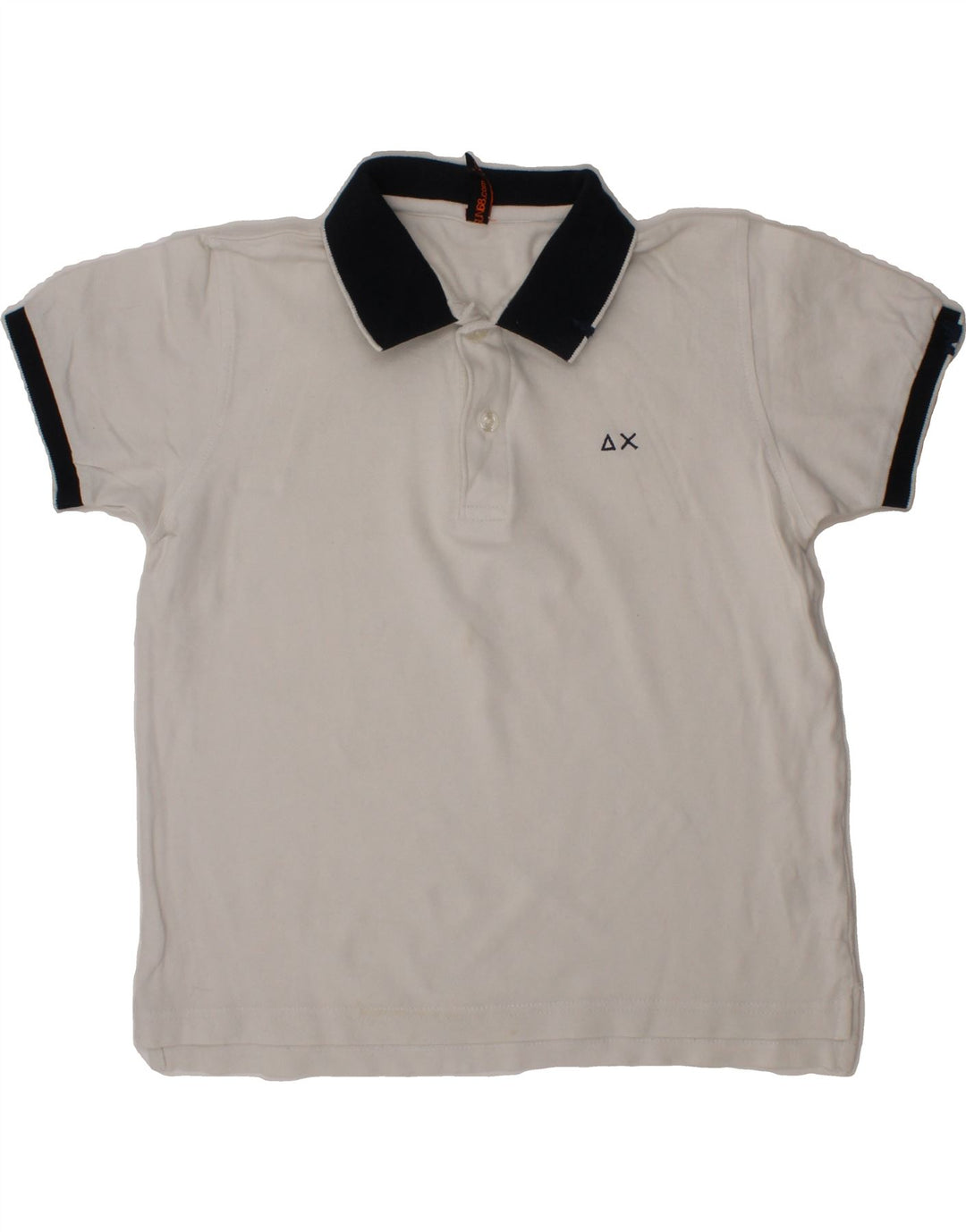 SUN68 Boys Polo Shirt 5-6 Years White Cotton Vintage Sun68 and Second-Hand Sun68 from Messina Hembry 