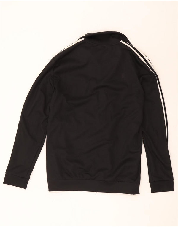Adidas Damen Trainingsanzug Top Jacke UK 16 Large Schwarz Polyester