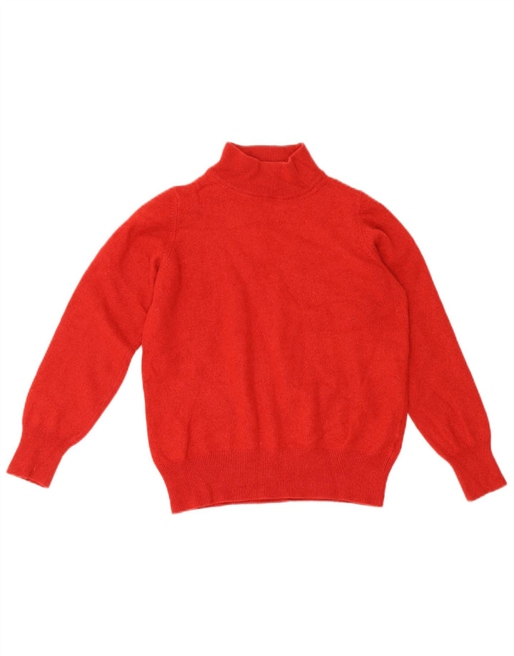 Marks & Spencer Damen Crop Rollkragenpullover Pullover UK 16 Large Rot