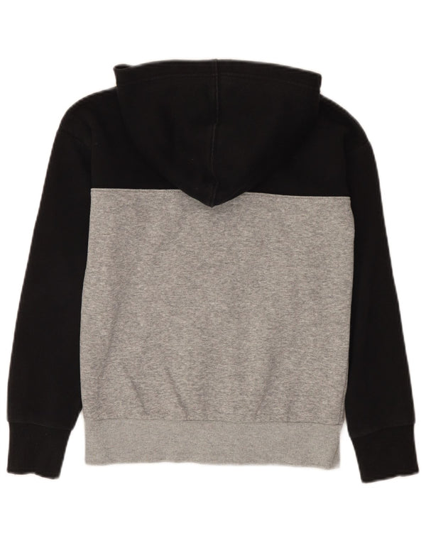 Converse Kapuzenpullover mit grafischem Reißverschluss für Jungen, 8–9 Jahre, Größe S, Schwarz, Farbblock