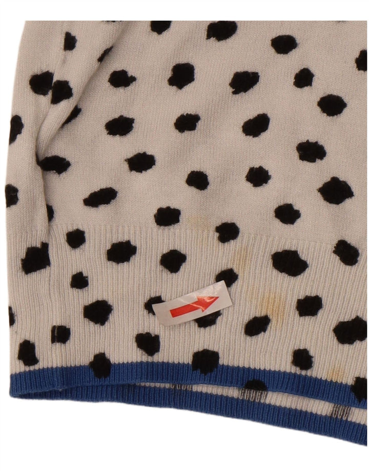 Marks & Spencer Damen-Cardigan-Pullover UK 10 Small Weiß gefleckte Viskose