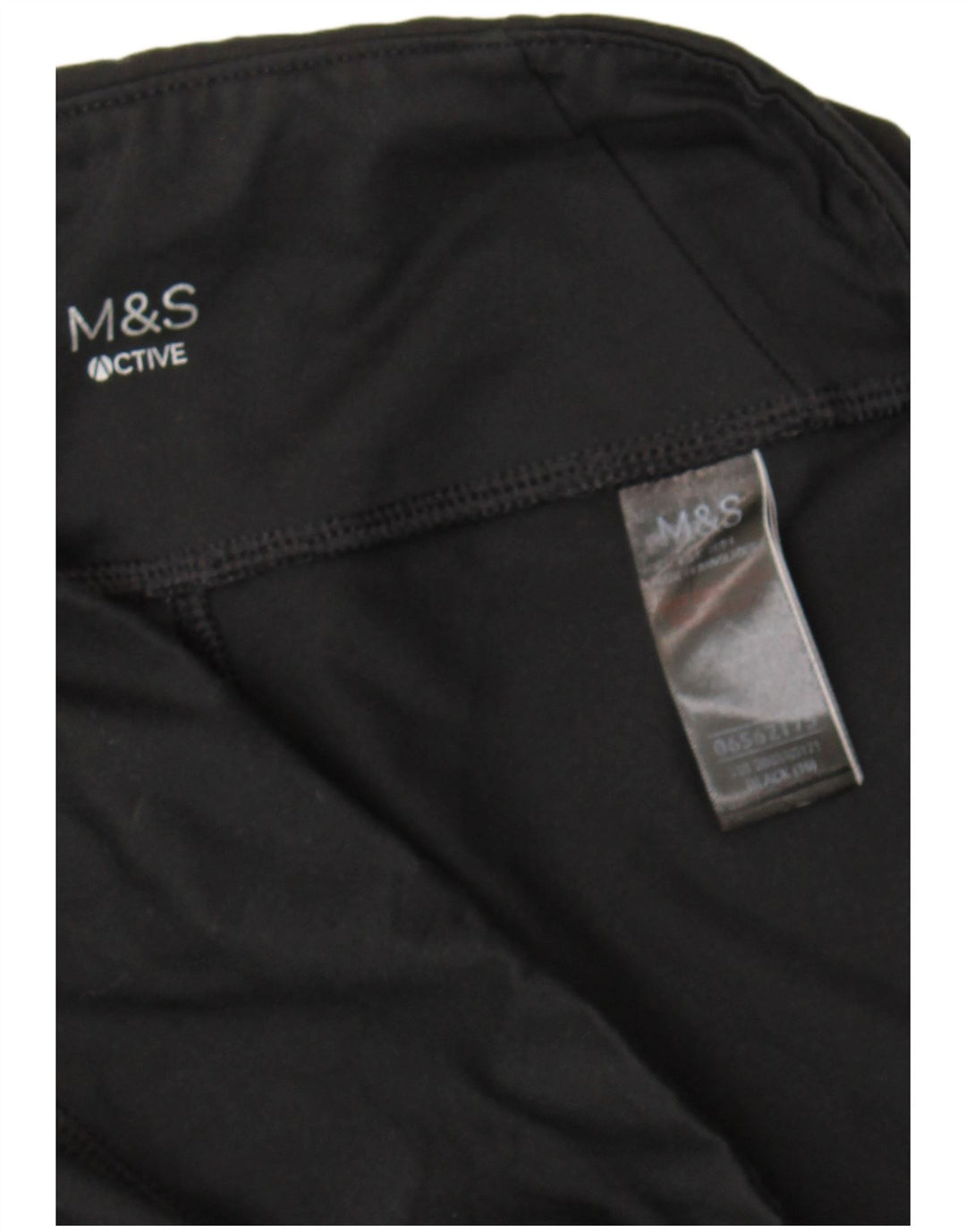 Marks & Spencer Damen Capri-Leggings UK 16 Large Schwarz Polyester Sport