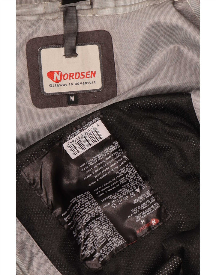 Nordsen Herren-Regenjacke mit Kapuze, UK 38, Mittelschwarz, Colourblock-Nylon