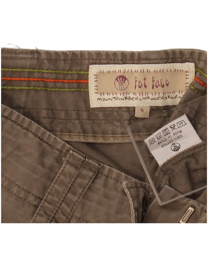 FAT FACE Damen A-Linienrock UK 8 Small W30 Khaki