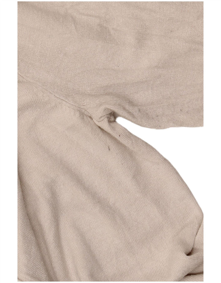 Marks & Spencer Damen Crop Cardigan Pullover UK 10 Small Off White Viscose