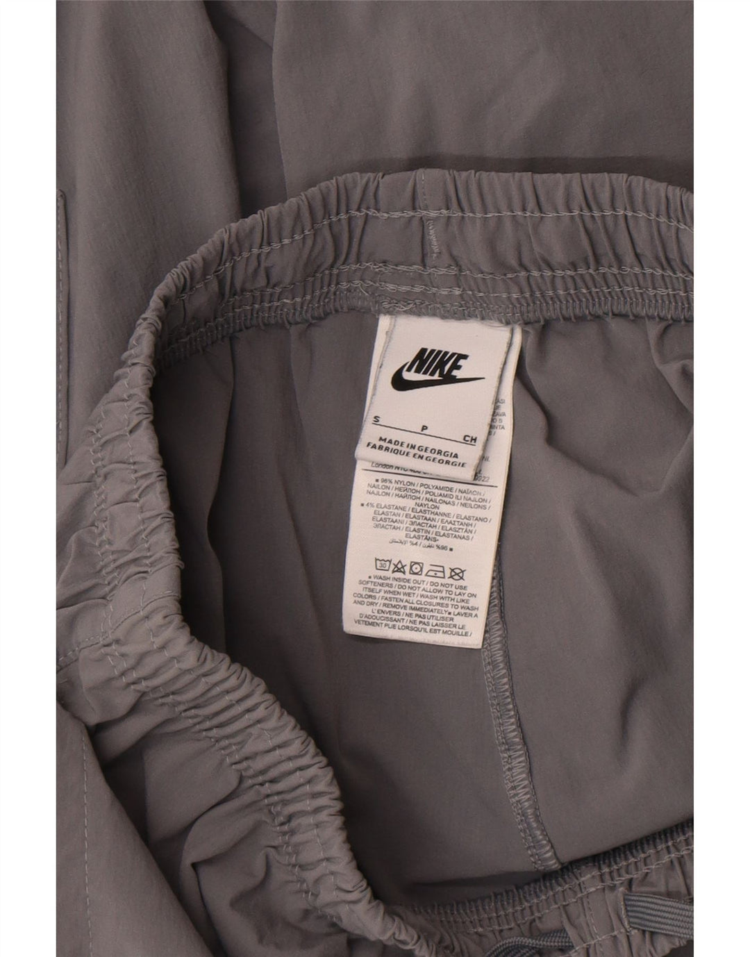 Nike Herren Cargo-Trainingshose, Jogginghose, klein, graues Nylon
