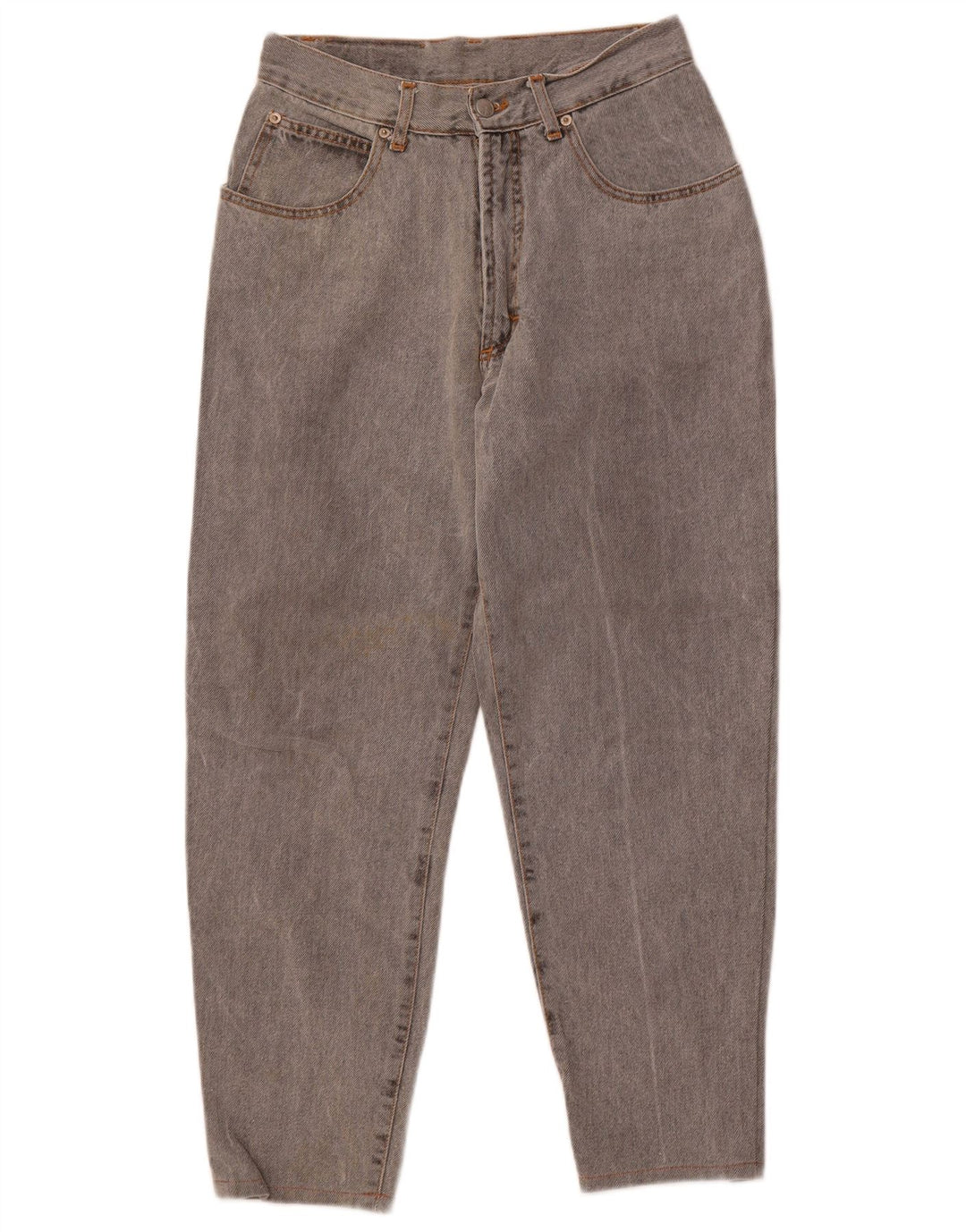 OFFSHORE Damen Crop High Waist Jeans W31 L26 Graue Baumwolle