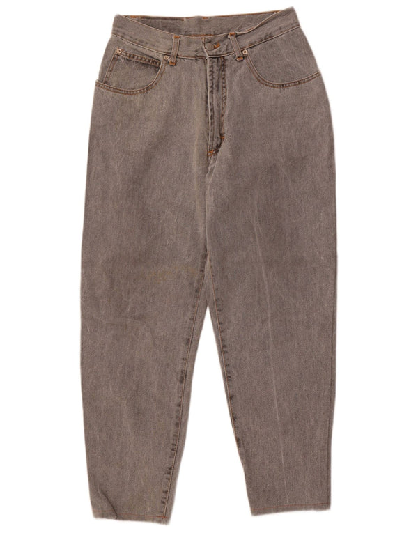 OFFSHORE Damen Crop High Waist Jeans W31 L26 Graue Baumwolle